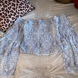 Off Shoulder Boho Crop Top